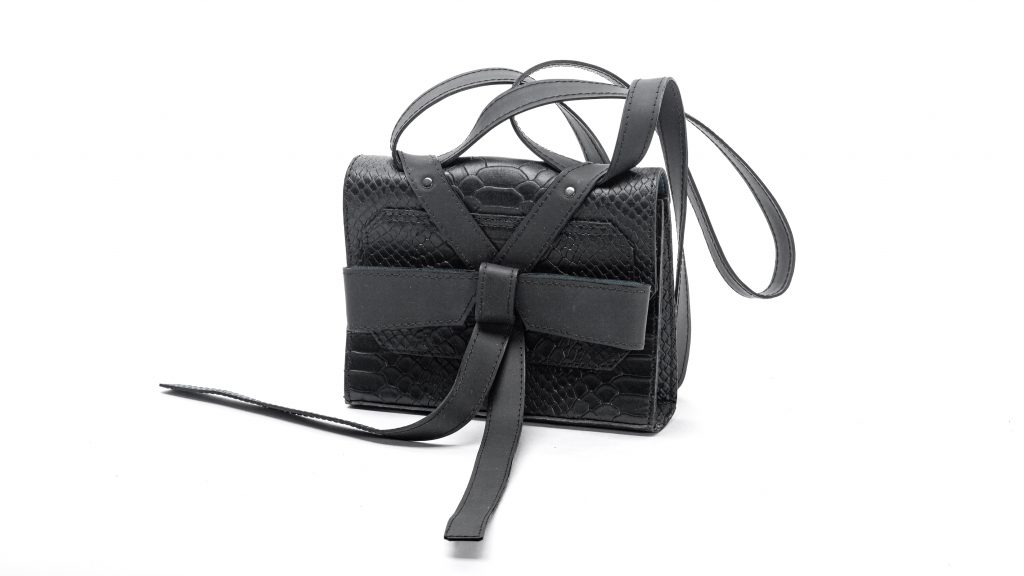 Black Bow Tie Box Bag