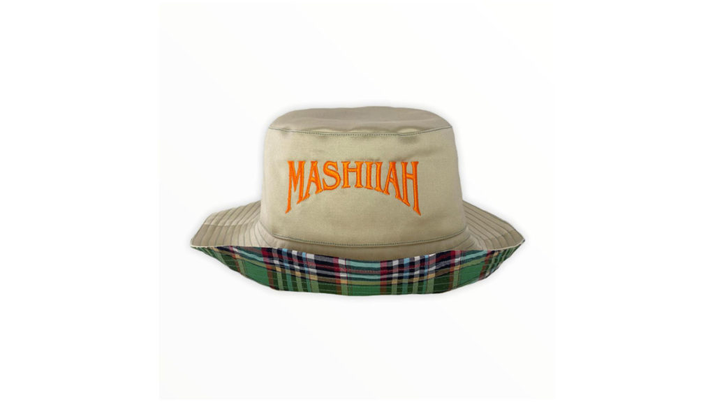 Double Sided Hat – Beige/Plaid