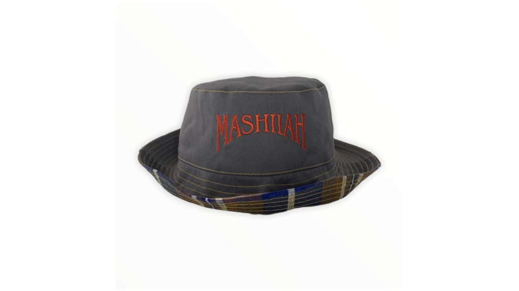 Double Sided Hat – Gray/plaid